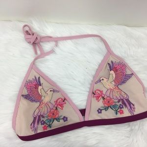 Top Shop Hummingbird Embroidered Boho Bikini Top 8